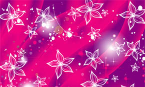 white flower in shinning purple bac